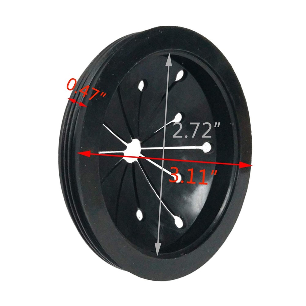 2 Pack Rubber Garbage Disposal Splash Guard Sink Baffle Disposal Replacement ...