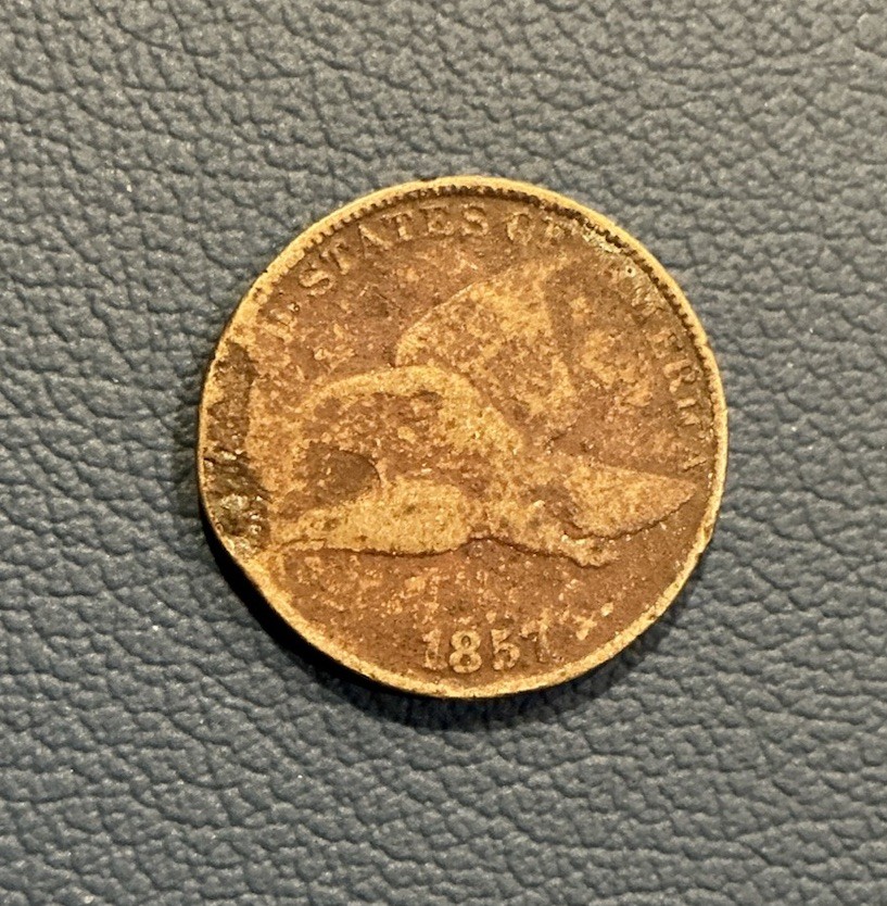1857 Flying Eagle Cent - Copper Cent - U.S Coin