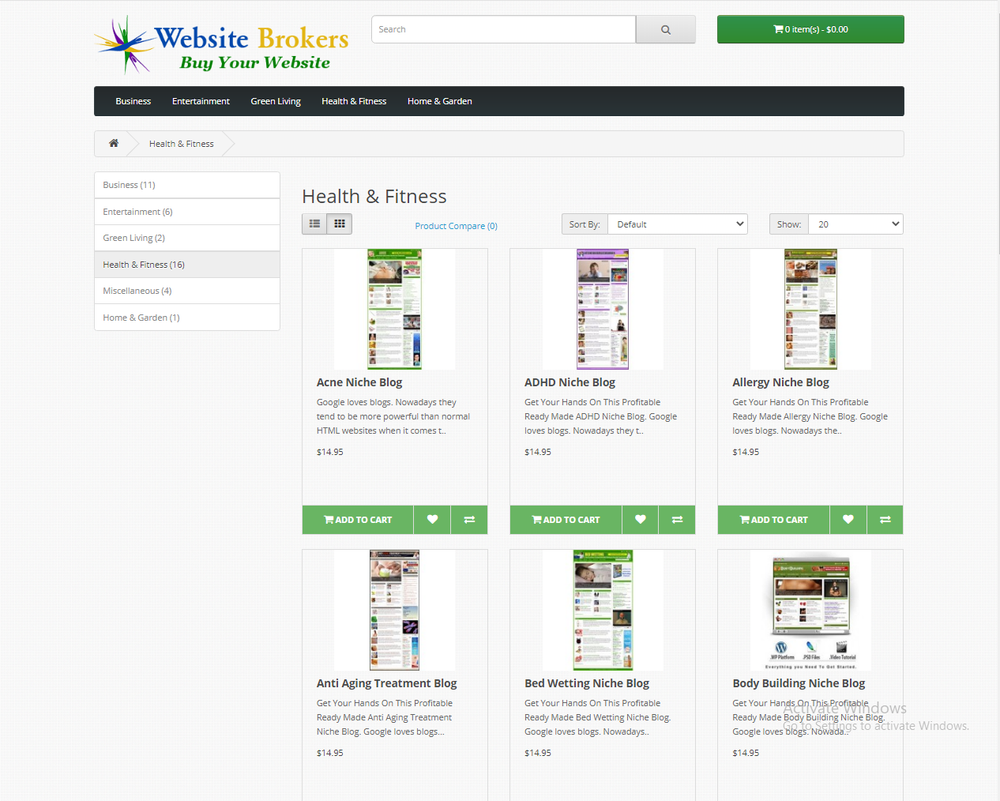 Sell Websites online - complete website 30 scripts included free Hosting /setup