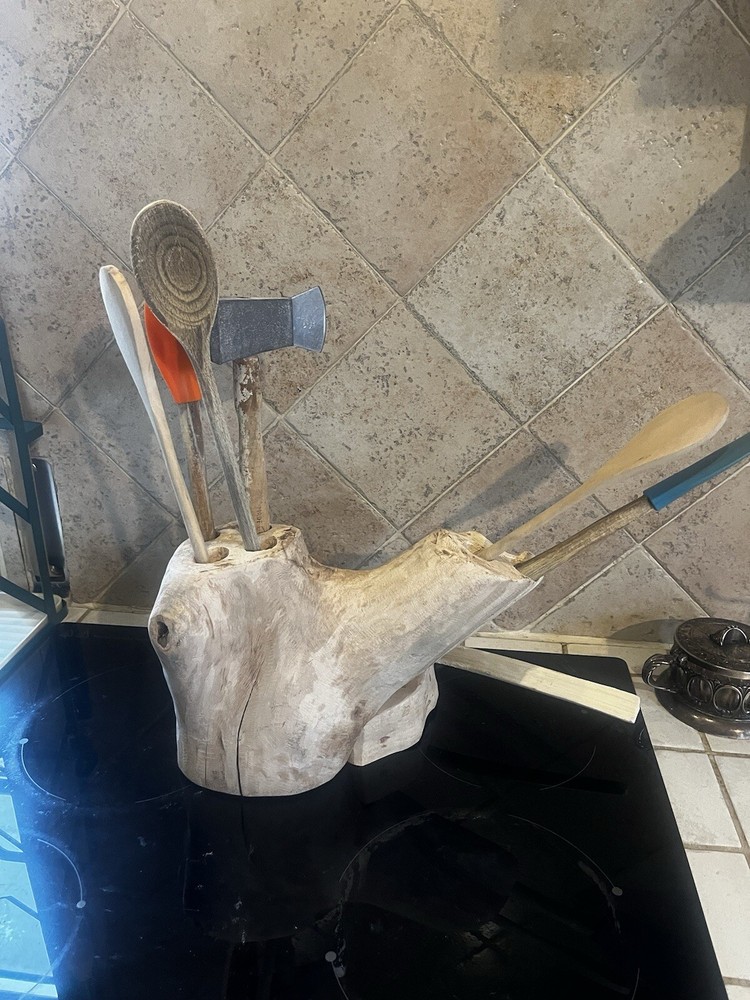 Handmade Olive Ladle Holder