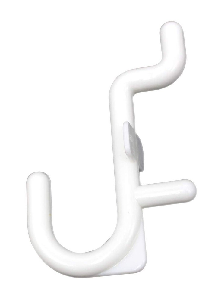Plastic White J Hook Peg Board Hook Kit Tool Storage Craft Hooks Pick A Pack
