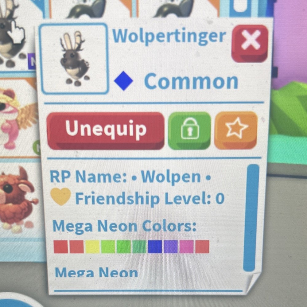 Adopt Me! Virtual Wolpertinger (MEGA + FULL GROWN) CHEAP!