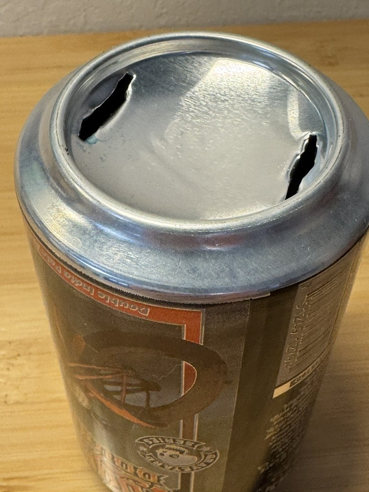 Fogcutter Double IPA - Empty Beer Can Bottom Opened - Lost Coast Brewery