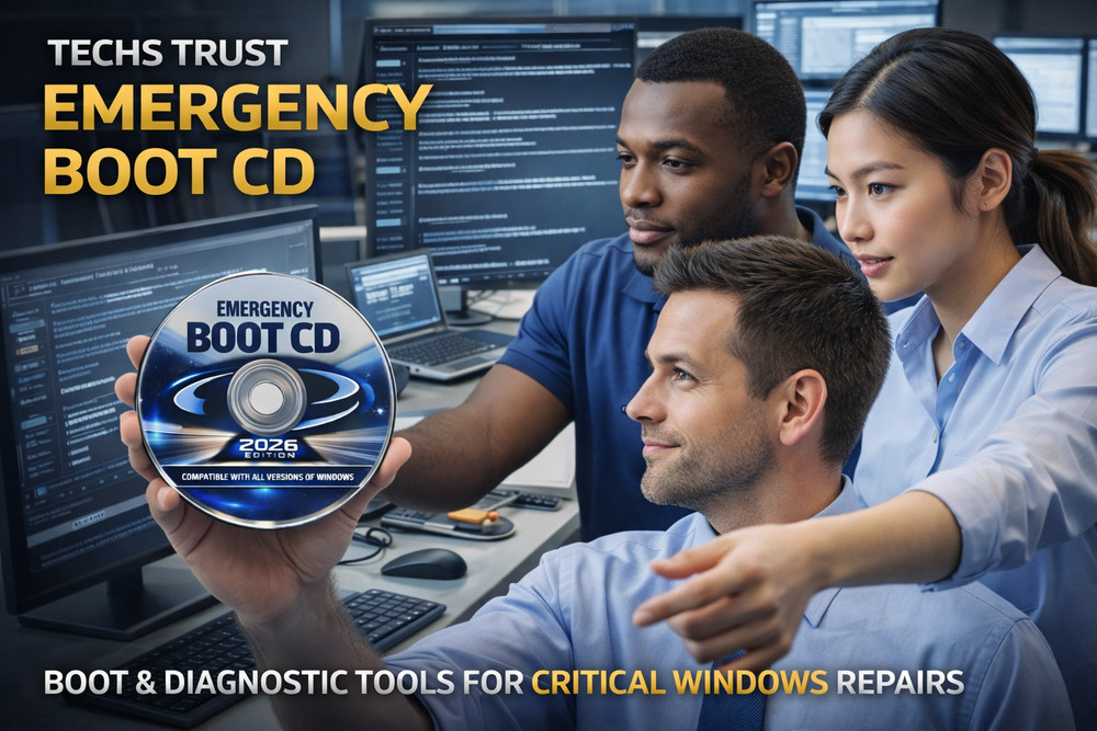 Windows Boot Repair & Recovery DVD | Fix Startup Errors, Disk Diagnostics