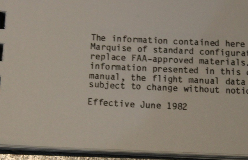 Mitsubishi Marquise Flight Planning Handbook