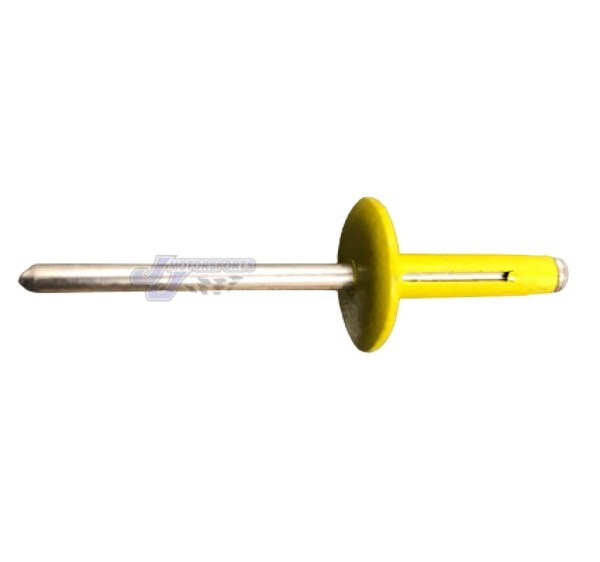 Large Head Yellow Exploding Rivets Pop Rivet 50 ct. Tri-Fold Racing Fasteners