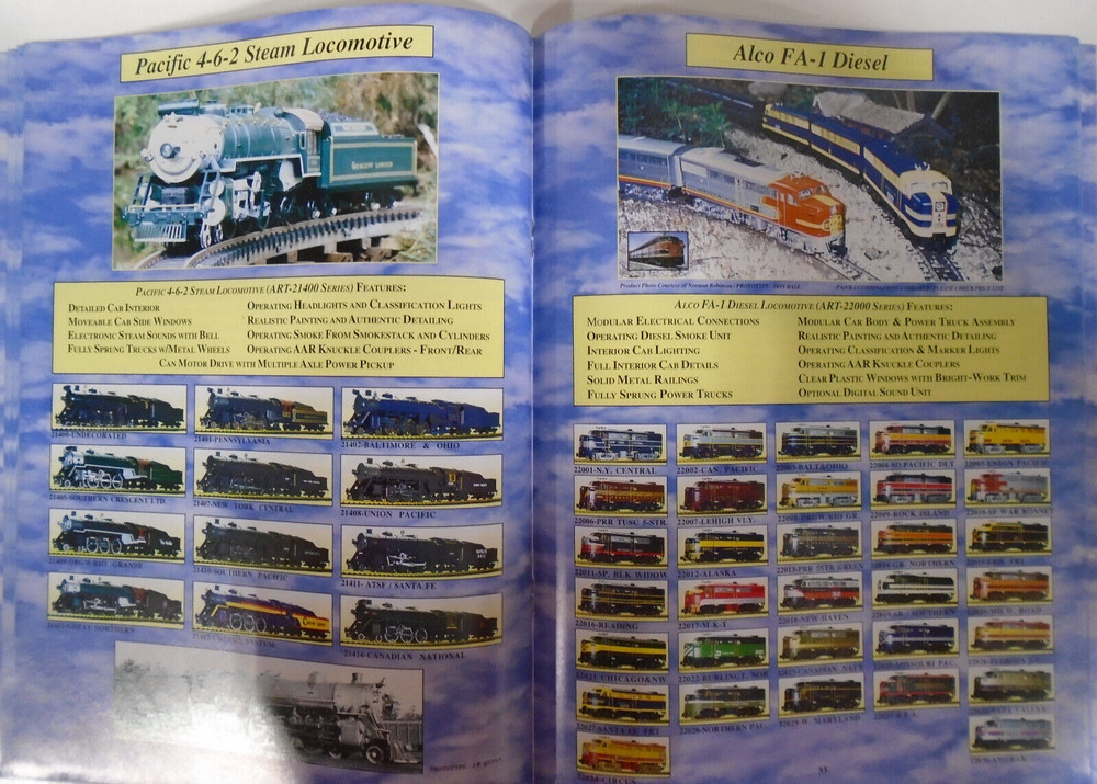 ARISTO-CRAFT TRAINS 1996 CATALOG