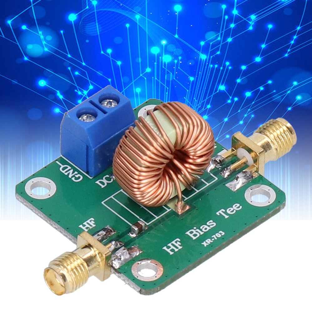 0.2‑180MHz Bias Tee Module RF Microwave DC Blocker Filter Board Electronic WT