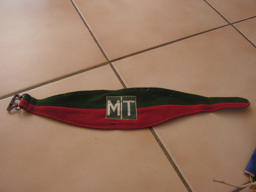 military armband to define train????        (gls )