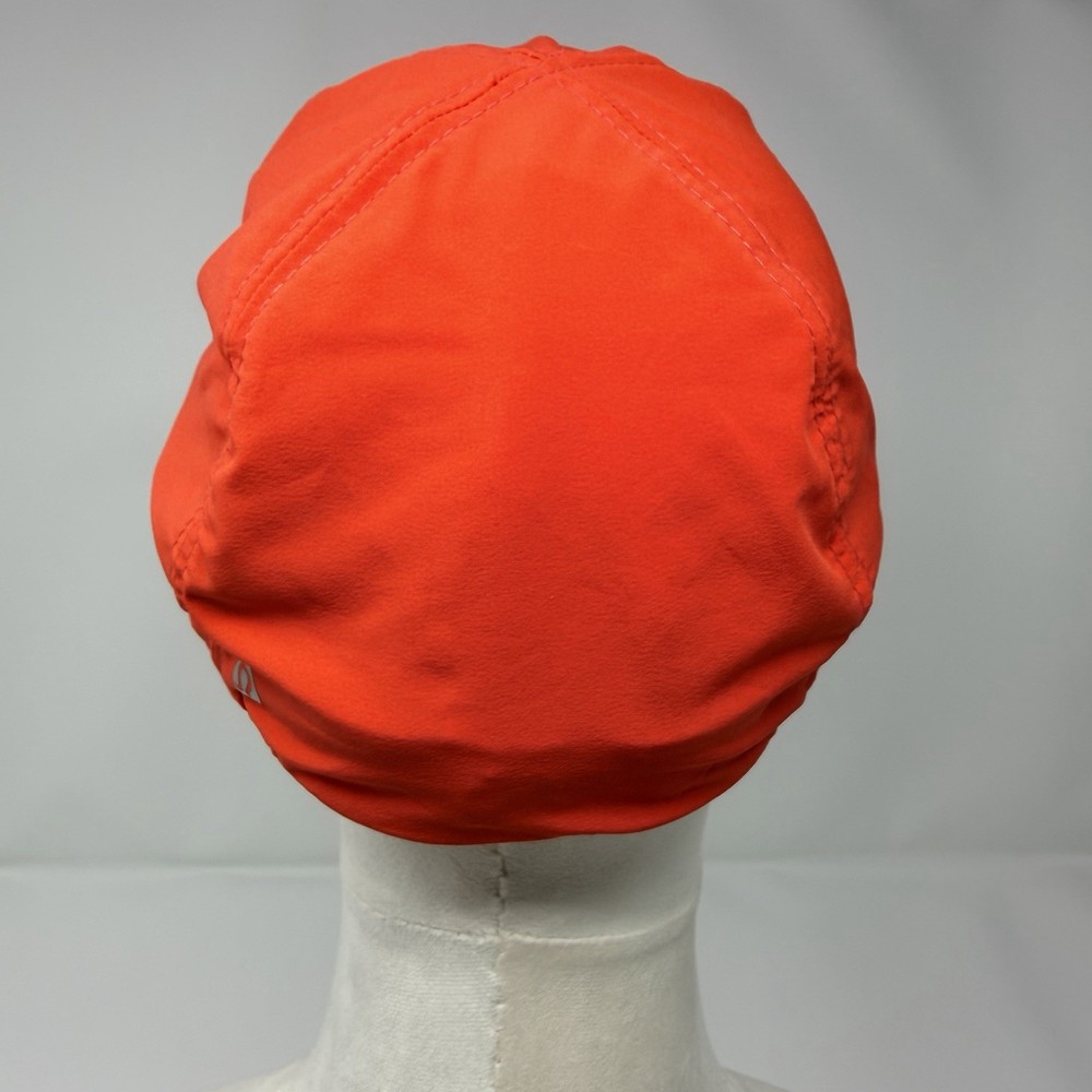 Lululemon Orange Reflective Baseball Cap L/XL Adjustable Breathable Activewear
