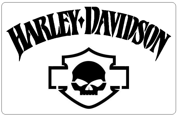 Harley Davidson Skull Logo Stencil Template Airbrush Paint # 90