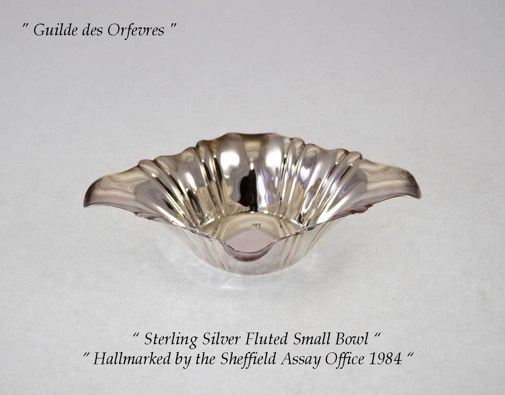 Sterling Silver Fluted Small Bowl