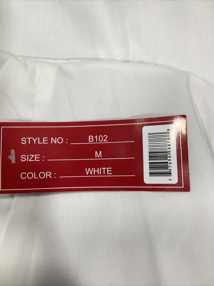 M&M Scrubs White Set Men's Women's Medium