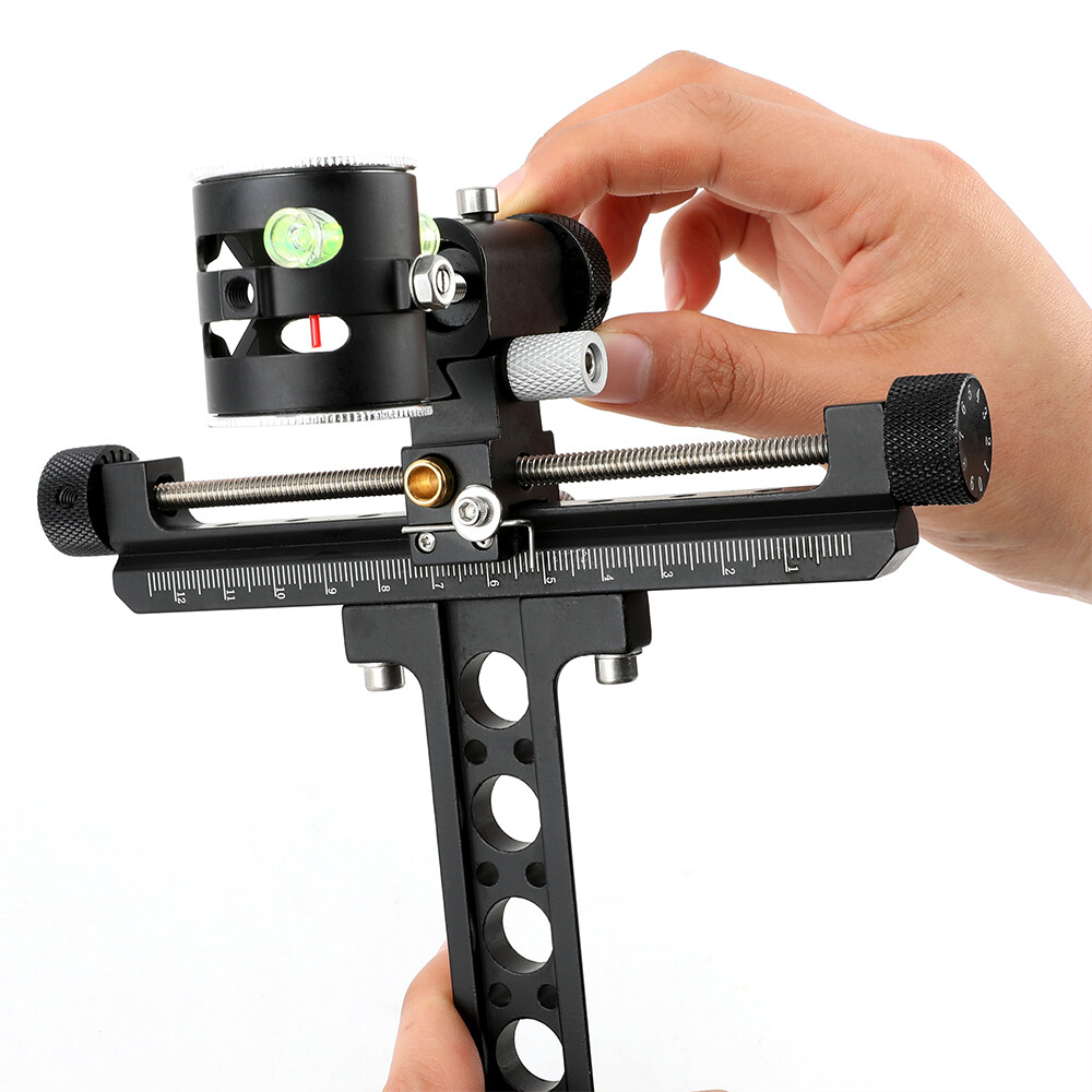 Compound Bow Sight Archery 4X lens 0.059" Fiber Optic Pin Micro Adjust Hunting