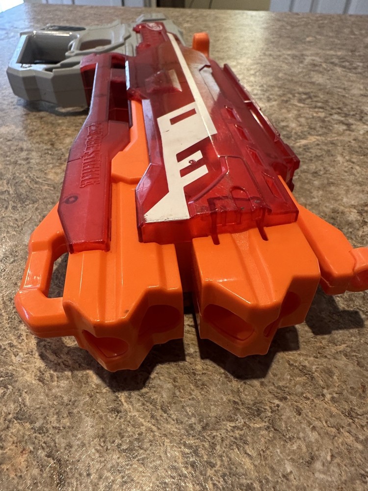 NERF Zombie Strike N-Strike Elite Translucent Red 2013