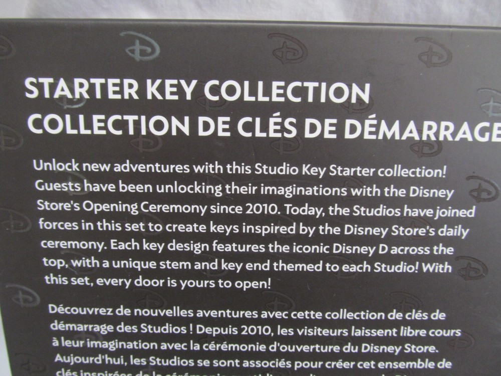 Genuine Disney Key Set Pixar Marvel Star Wars Studio Starter Collection Sealed