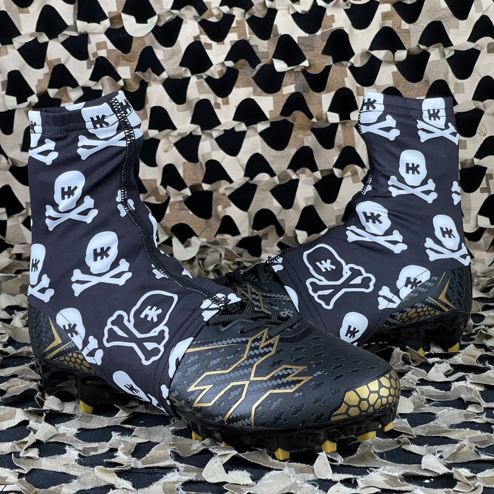 NEW HK Army Cleat Covers - Short - Skulls Black - Small/Medium