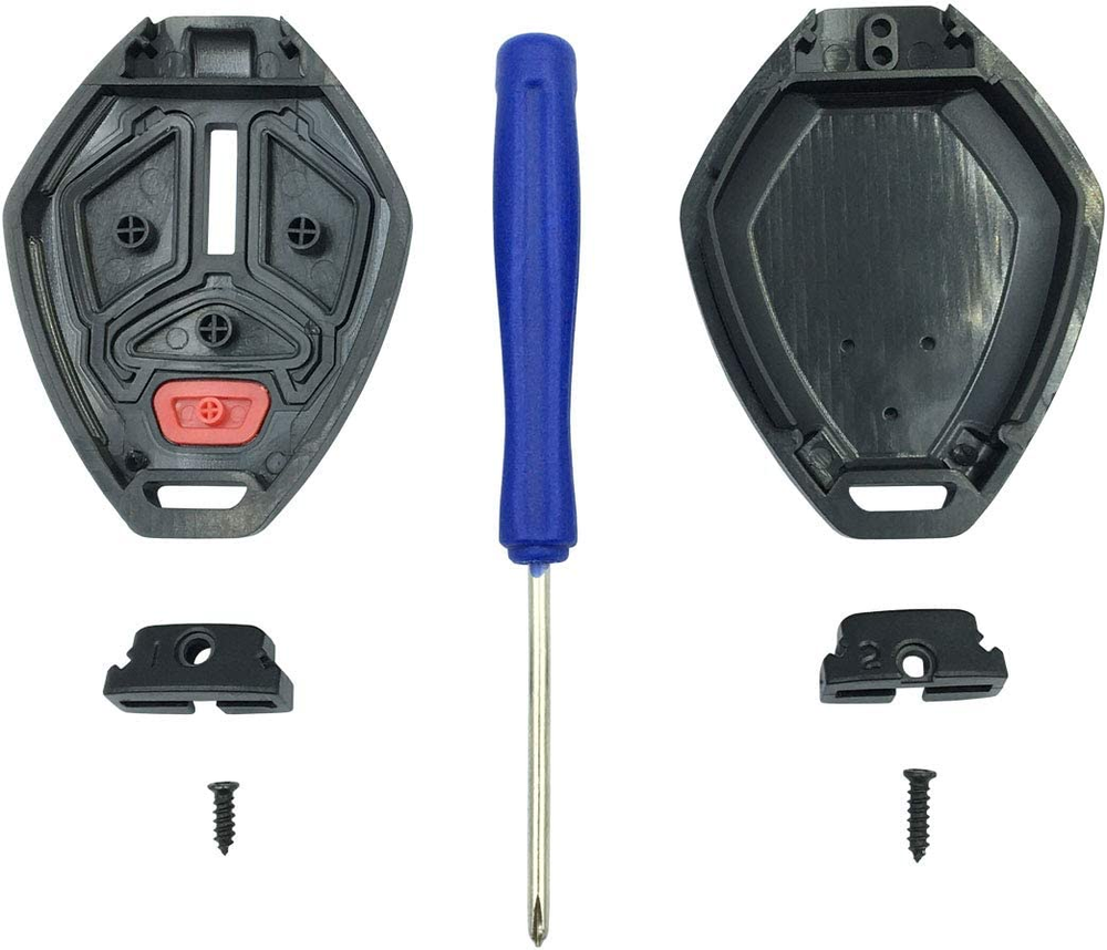 Key Fob Shell Case for Mitsubishi Keyless Entry Remote - No Cutting Required