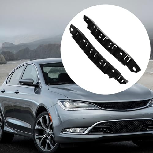 Front Bumper Bracket Set - Driver & Passenger Side Support Mount Reinforcement
