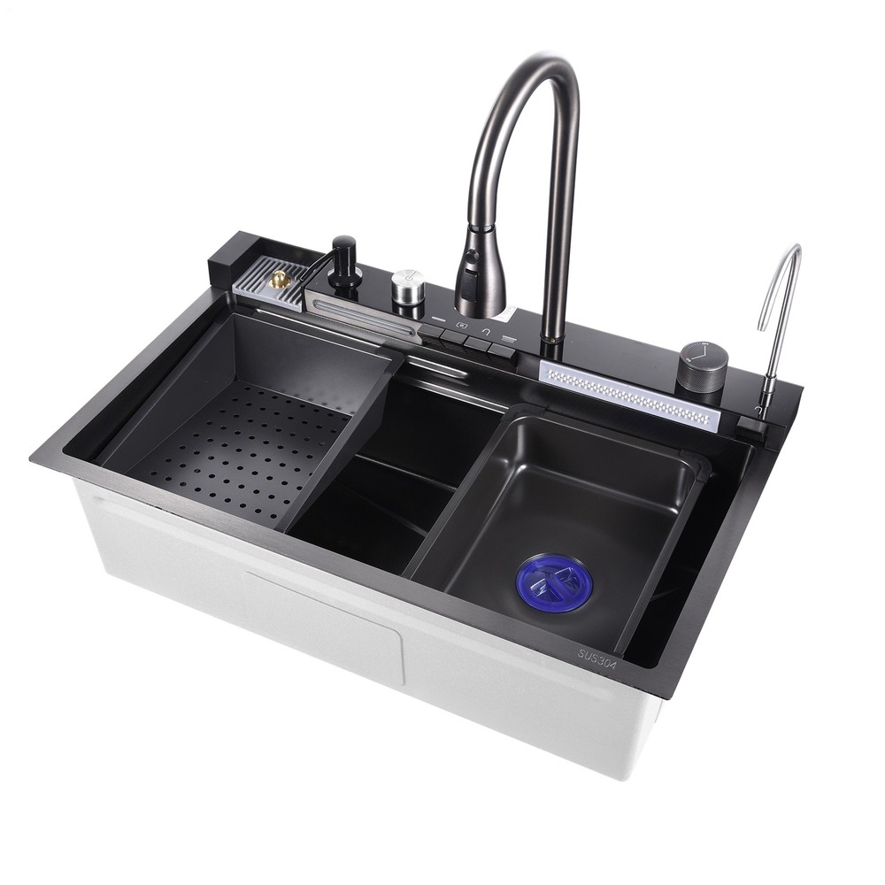 Drop in Undermount Kitchen Sink Single Bowl Stainless 30"