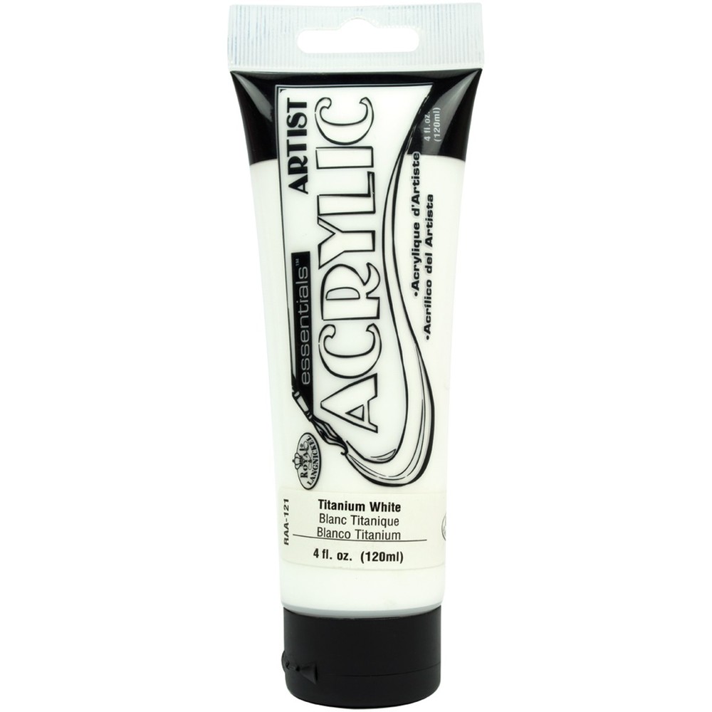 Essentials Acrylic Paint 4oz Titanium White