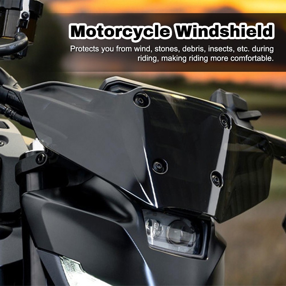 Motorcycle Front Windscreen Protector Air Wind Deflector Modific IVTD