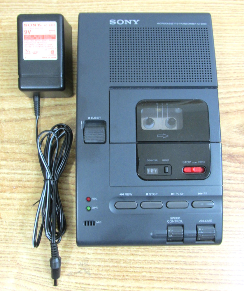 Sony Microcassette Transcriber M-2000 FOR PARTS