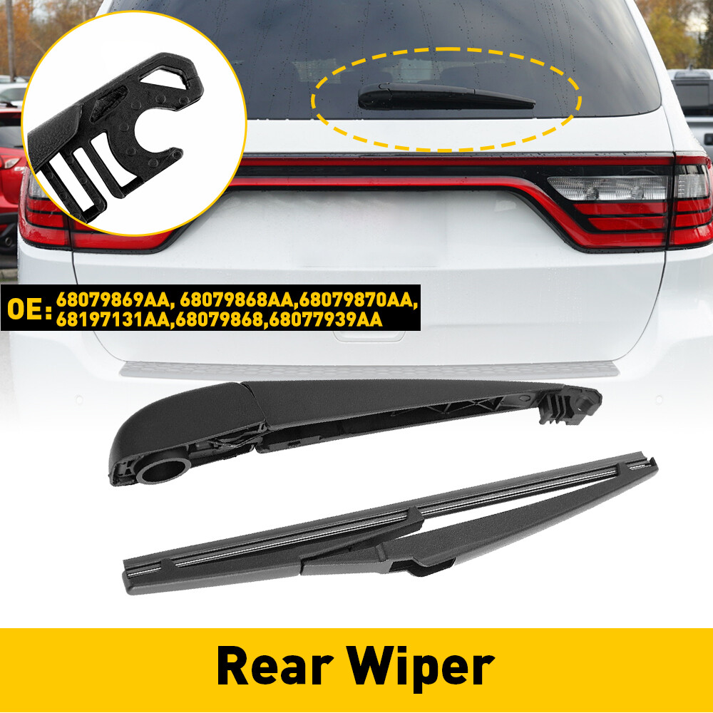 Rear Wiper Arm & Blade Set Durable Black For 2011-2019 DODGE DURANGO 68079869AA