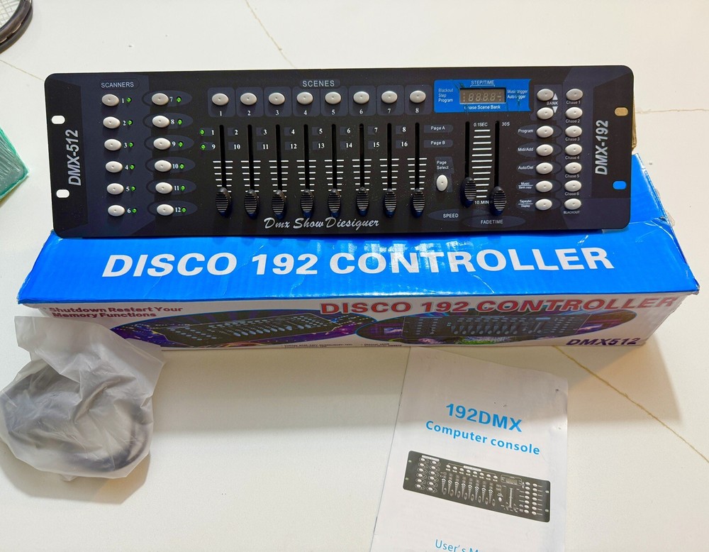 192CH DMX512 Party Disco Stage Lighting Dimmer Controller Programming Console