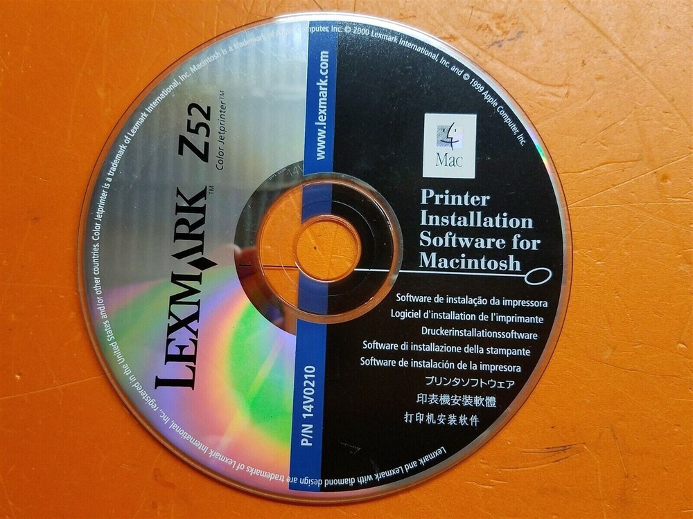 ⭐️⭐️⭐️⭐️⭐️ Printer Lexmark Z52 CD Installation Software for Macintosh