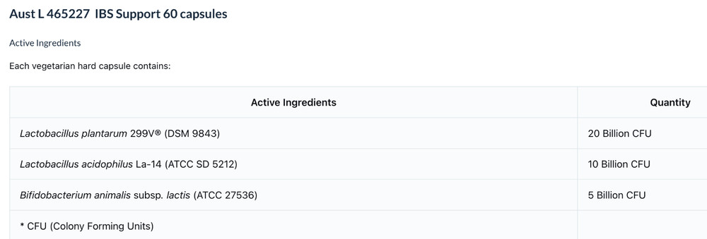 Spectrumceuticals IBS Support 60 Capsules