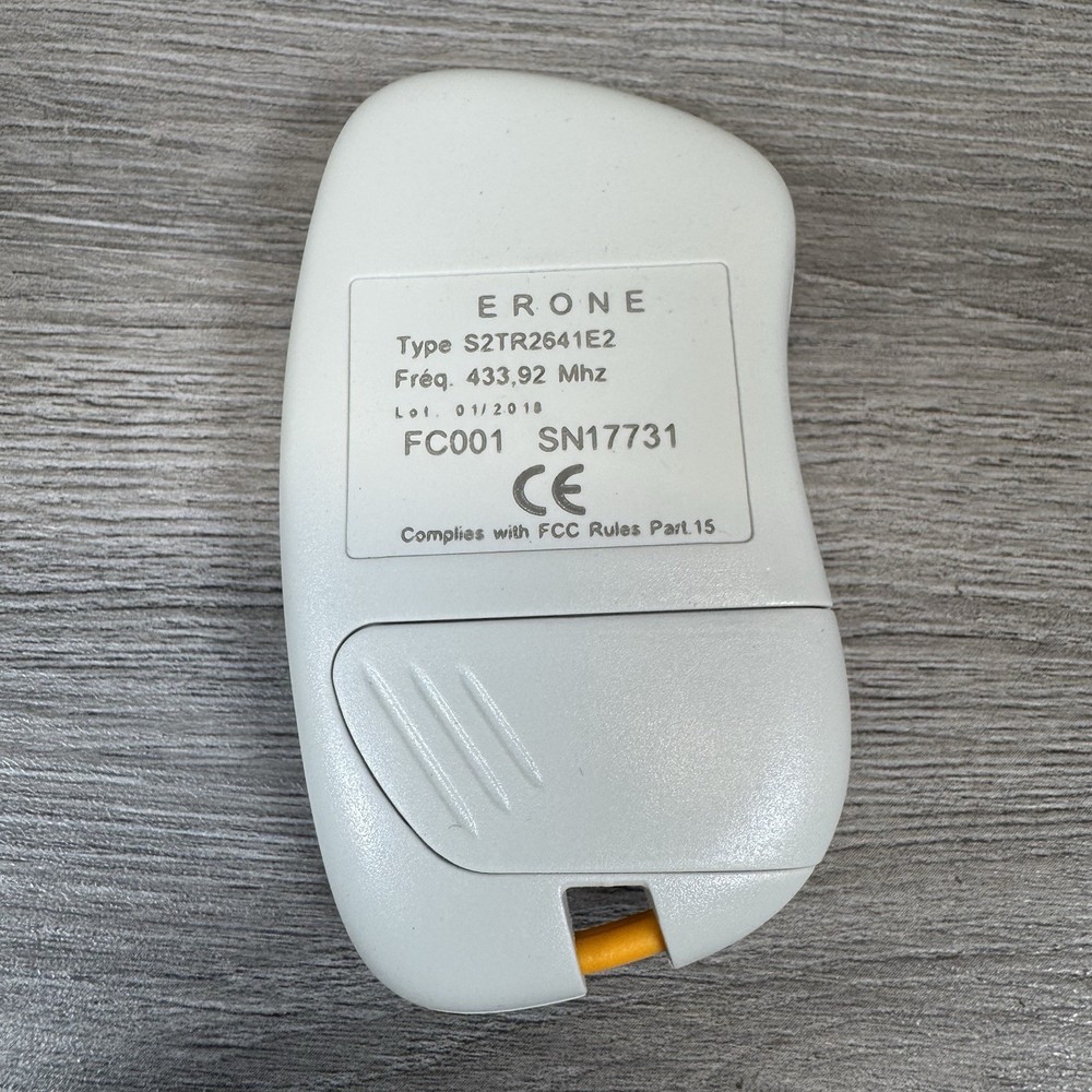ERONE S2TR2641E2 Remote Button 024A 2 Channel Mini Transmitter