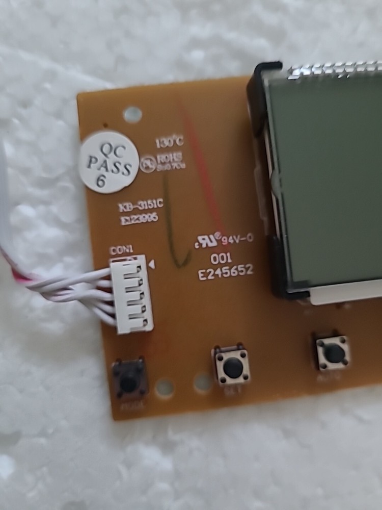 Bella Linea 12 Cup Programable Coffee Maker CM4282 -A Circuit Board Tested