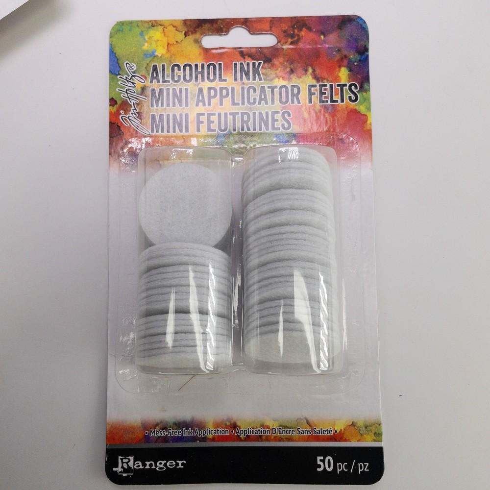 Tim Holtz Alcohol Ink Mini Applicator Tool & 50 Replacement Felts Bundle