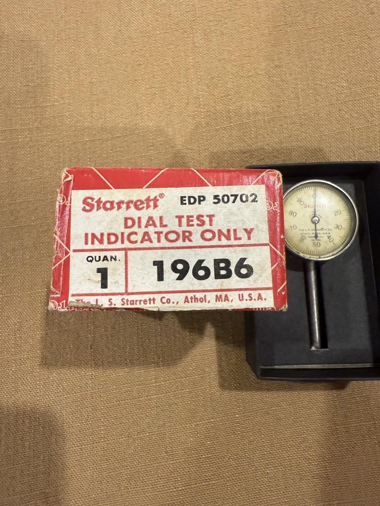 Vintage Starrett Universal Dial Test Indicator (196B6)
