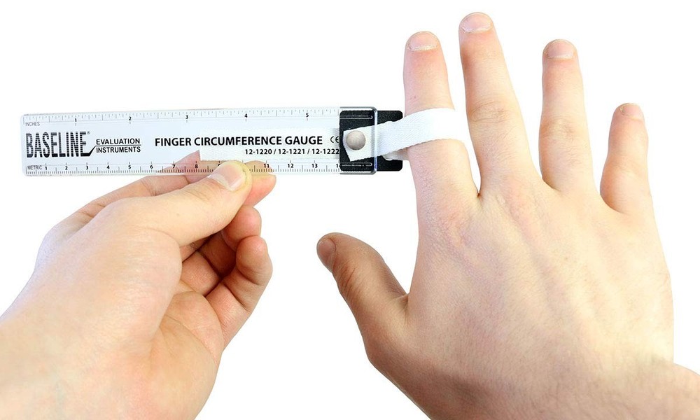 12-1222 Finger Circumference Gauge, 6"/15 cm Maximum