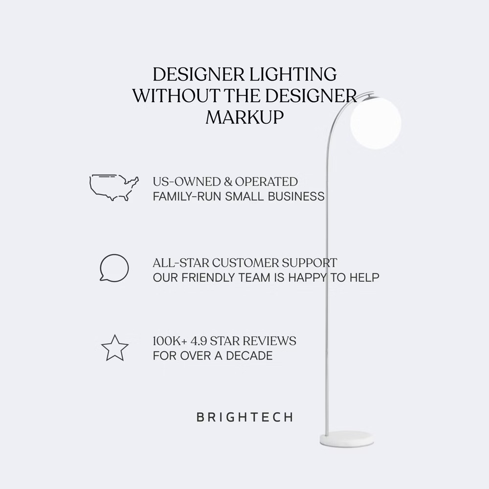 Brightech Sky Modern Dimmable (Includes LED Light Bulb) Torchiere Floor