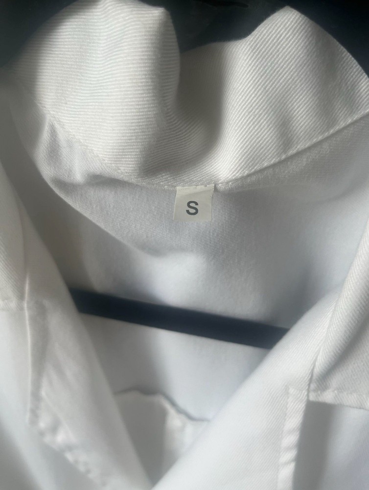 NEW Men's Lab Coat - White Size S