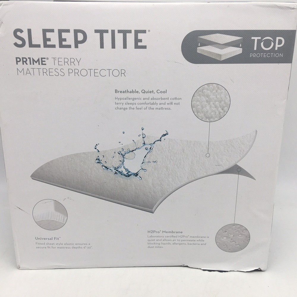 Sleep Tite Prime Terry Mattress Protector - Split King