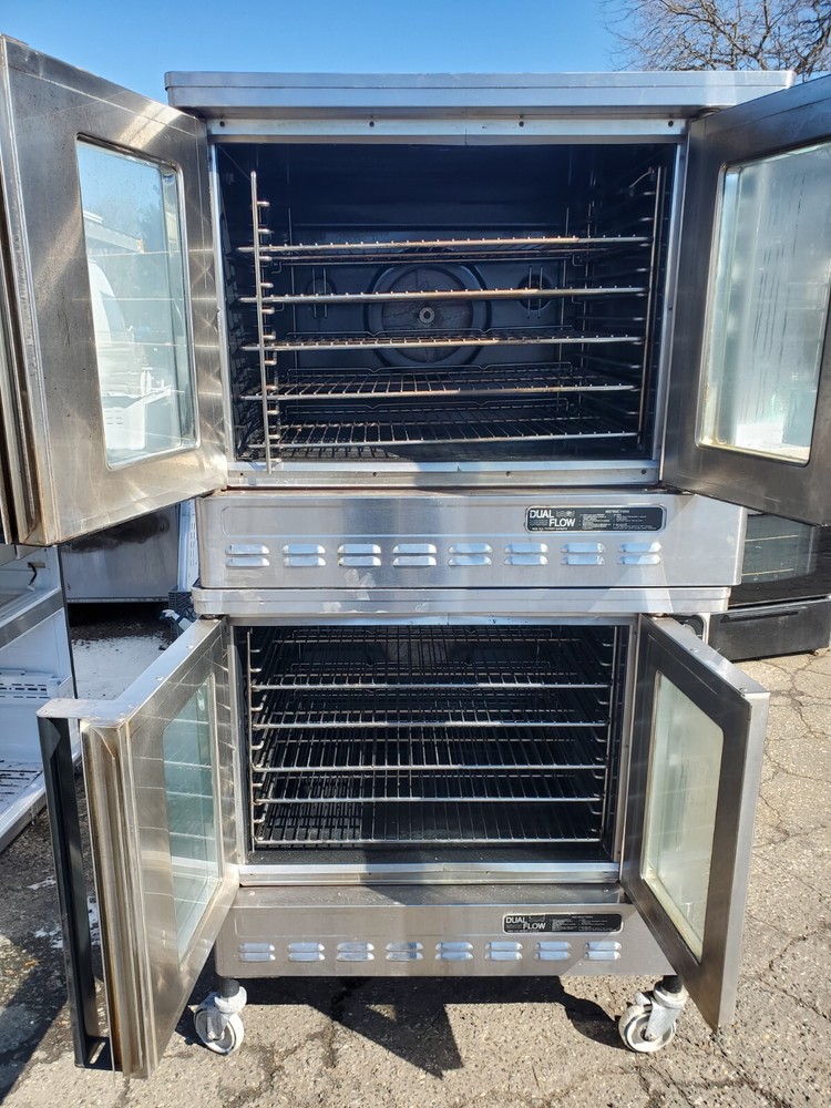 TWO USED Blodgett Natural Gas convection oven DFG-100 DOUBLE STACK
