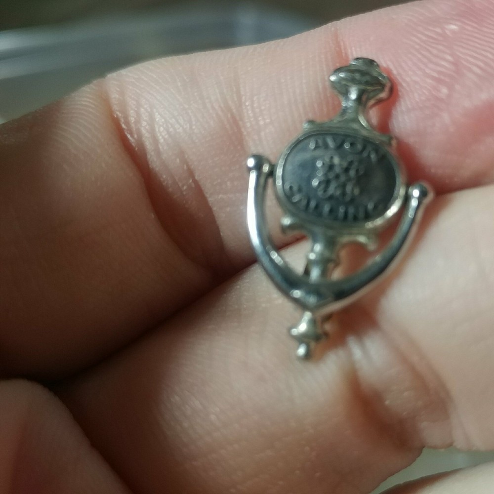 Vintage Sterling Silver Avon Calling Door Knocker Hat/Lapel Pin