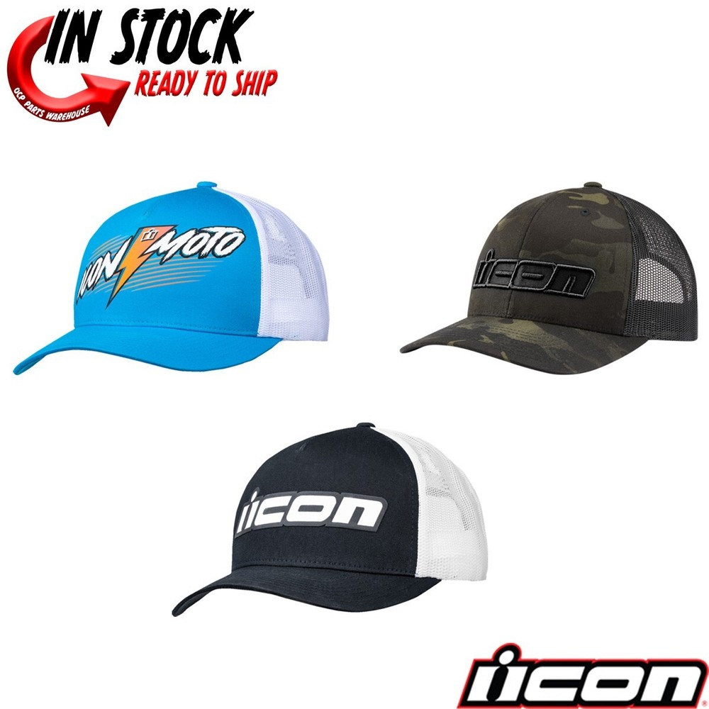 NEW! ICON MOTORCYCLE HATS - PICK COLOR