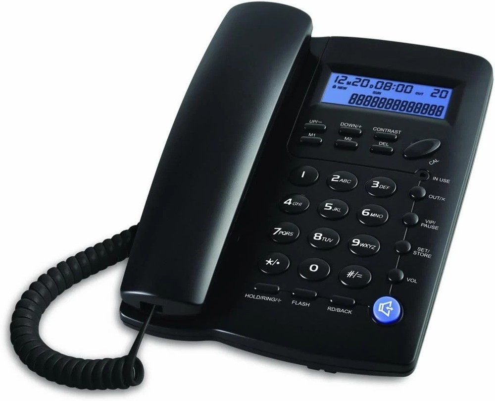 Stylish Desk Phone with Caller ID & Speaker Function