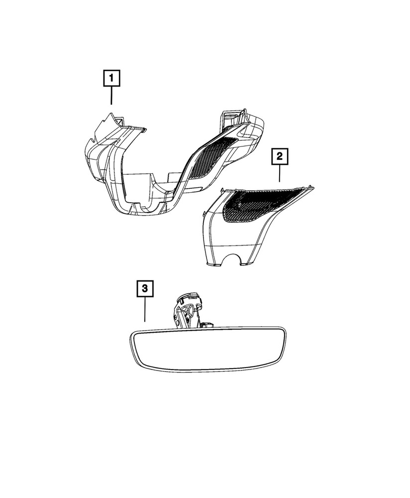 Genuine Mopar Mirror Cover 68584759AB