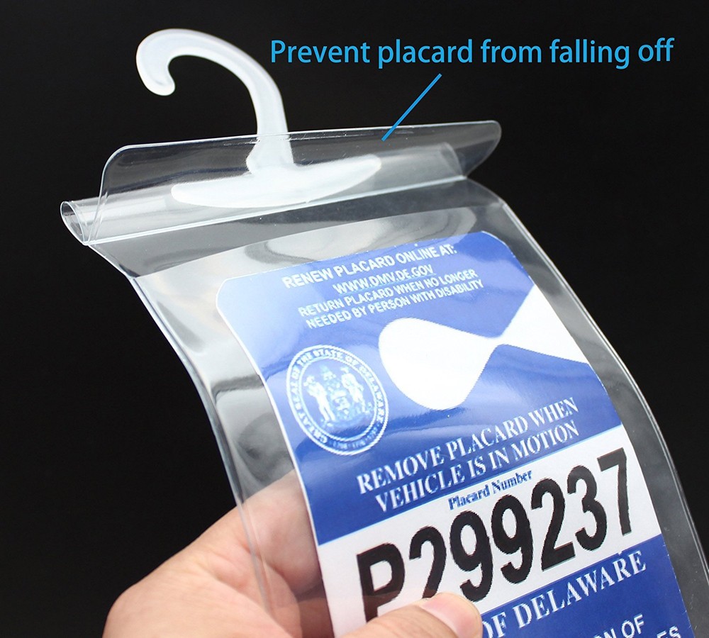 Handicap Parking Permit Holder Cover Disabled Parking Placard Protector Pack 2