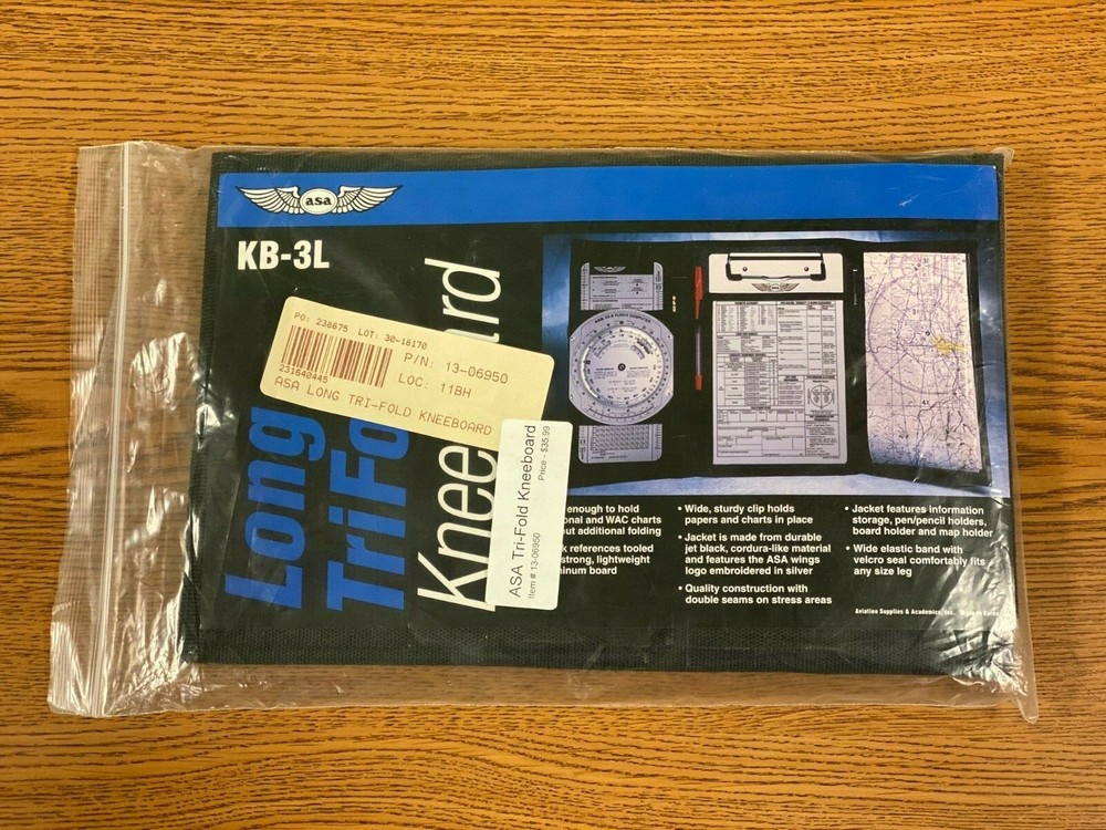 ASA Long Tri-Fold Kneeboard KB-3L - Pilot Kneeboard (A)