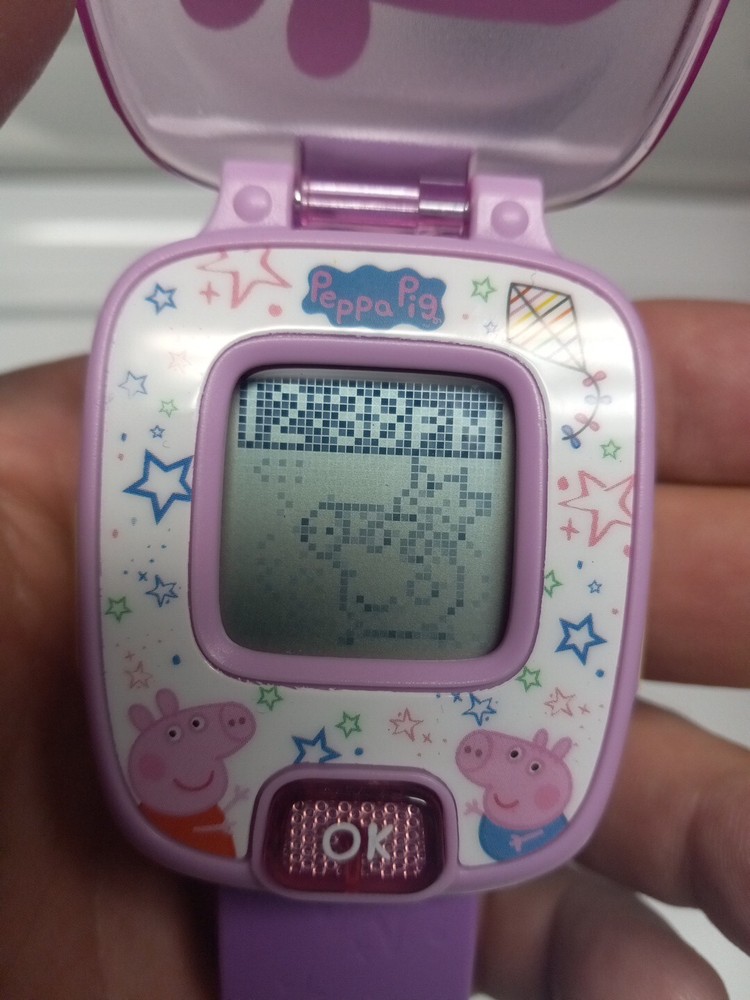VTech 80526000 Peppa Pig Learning Watch works good