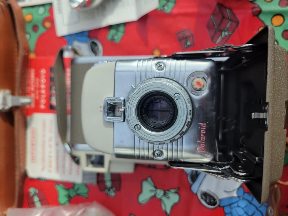 Vintage Polaroid 350 Camera Model and case