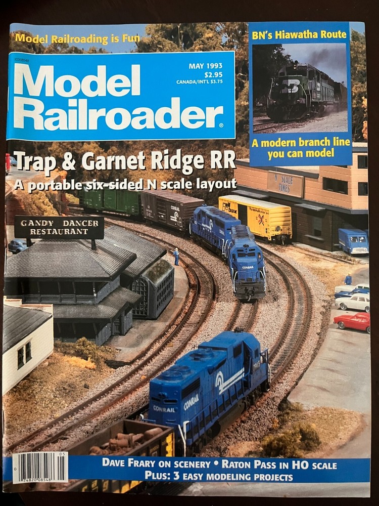 Model Railroader VINTAGE 1993 issues Feb, Apr-Aug