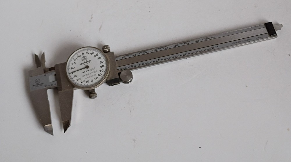 Mitutoyo Vernier Dial Type Caliper, 6"